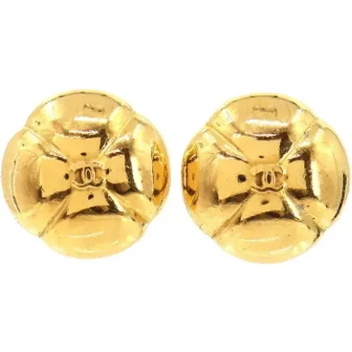 Pre-owned Jewellery, female, , Size: ONE SIZE Pre-owned Fabric earrings - Chanel Vintage - Modalova