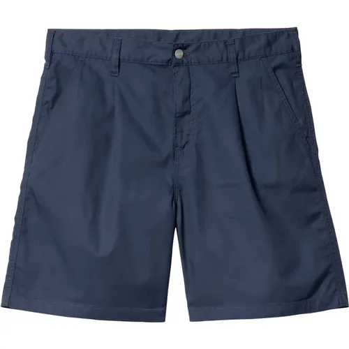 Blaue Baumwoll-Bermuda-Shorts Regular Fit , Herren, Größe: W29 - Carhartt WIP - Modalova