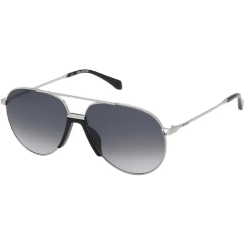 Sunglasses, unisex, , Size: ONE SIZE Stylish Grey Metal Sunglasses - Zadig & Voltaire - Modalova