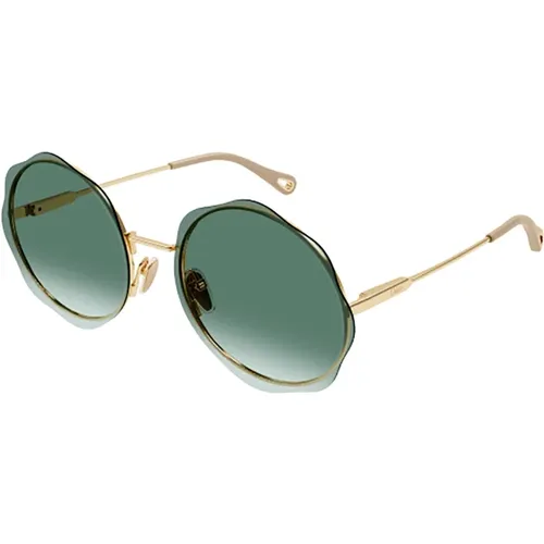 Sunglasses, female, , Size: 61 MM Women's Accessories Sunglasses Green Ss24 - Chloé - Modalova