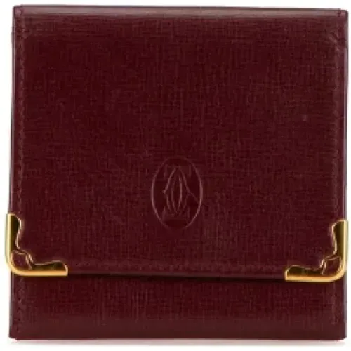 Pre-owned Wallets, female, , Size: ONE SIZE Pre-owned Leather wallets - Cartier Vintage - Modalova