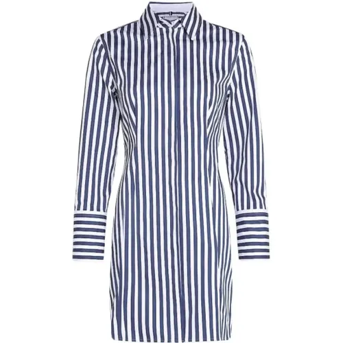 Shirt Dresses, female, , Size: XS Vertical Striped Shirt Dress - Tommy Hilfiger - Modalova