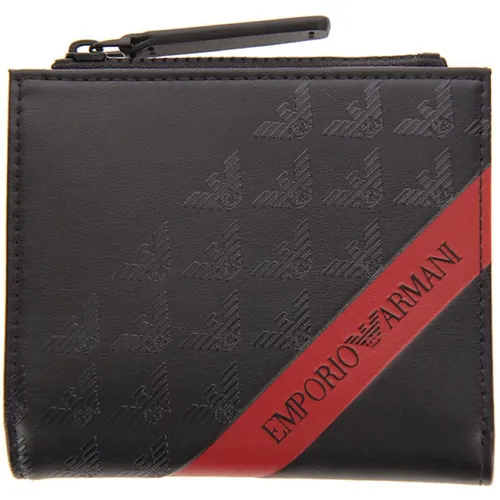 Wallets & Cardholders, male, , Size: ONE SIZE Mens Wallet with Credit Card Holder and Coin Pocket - Emporio Armani - Modalova