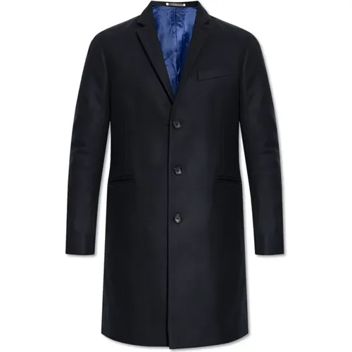 Single-Breasted Coats, male, , Size: L Wool Coat - PS By Paul Smith - Modalova