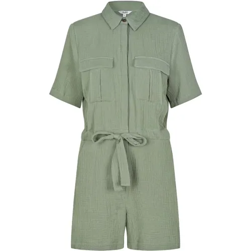 Grüner Kurzer Jumpsuit Carello - MbyM - Modalova