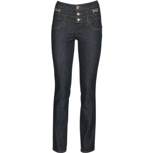 High-Waist Skinny Jeans in Normaler Waschung , Damen, Größe: W28 - Liu Jo - Modalova