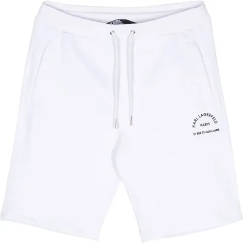 Embroidered Logo Jersey Shorts , male, Sizes: M, S, XL - Karl Lagerfeld - Modalova