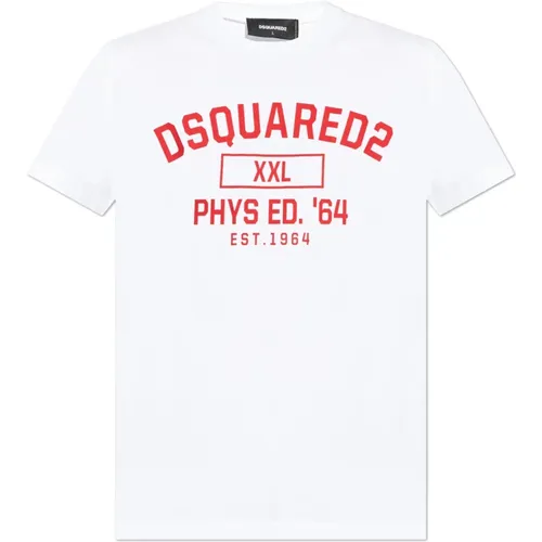 T-Shirt mit Logo , Herren, Größe: M - Dsquared2 - Modalova