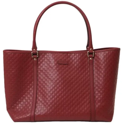 Pre-owned Tote Bags, female, , Size: ONE SIZE Pre-owned Leather gucci-bags - Gucci Vintage - Modalova