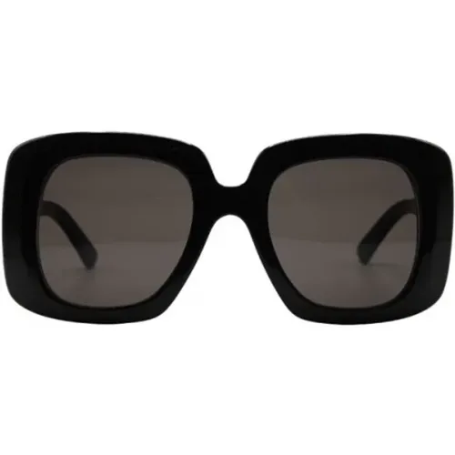 Schwarze quadratische Sonnenbrille , Damen, Größe: ONE Size - Balenciaga - Modalova