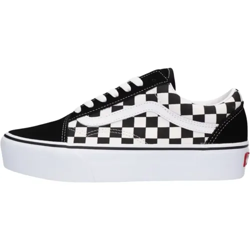 Niedrige Plateau-Sneaker Old Skool Stil , Damen, Größe: 39 EU - Vans - Modalova