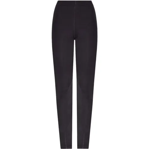 Schwarze Training Leggings mit Logo-Print , Damen, Größe: L - Jil Sander - Modalova