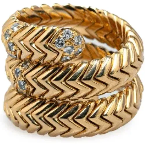 Pre-owned Metal rings , female, Sizes: ONE SIZE - Bvlgari Vintage - Modalova