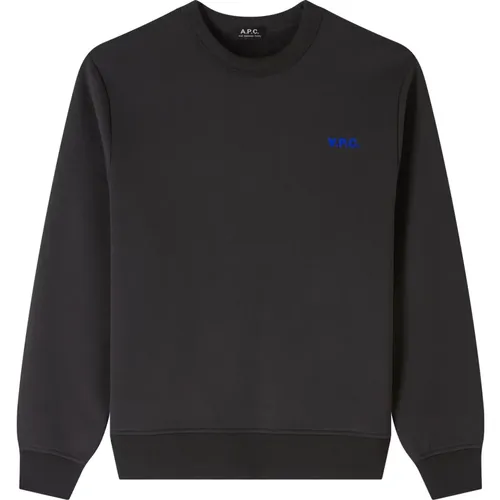 Baumwoll-Sweatshirt mit Frontlogo , Herren, Größe: L - A.P.C. - Modalova