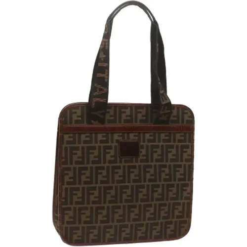 Pre-owned Shoulder Bags, female, , Size: ONE SIZE Pre-owned Canvas fendi-bags - Fendi Vintage - Modalova