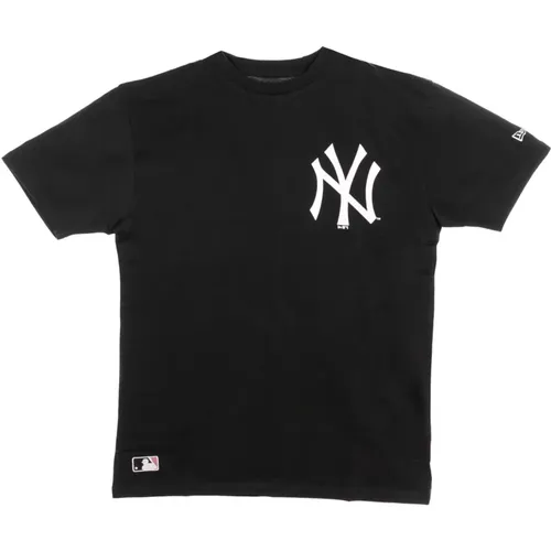 T-Shirts, male, , Size: L Yankees Logo Oversized Tee /White - new era - Modalova