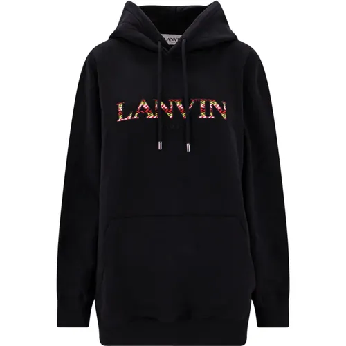 Hoodies, female, , Size: S Cozy Curb Logo Sweatshirt - Lanvin - Modalova