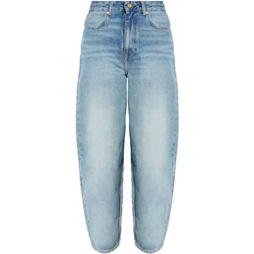 Klare Blaue Denim-Jeans , Damen, Größe: W26 - Ganni - Modalova