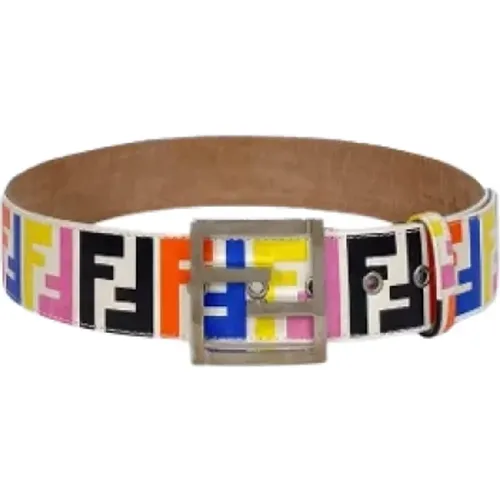 Pre-owned Belts, female, , Size: ONE SIZE Pre-owned Leather belts - Fendi Vintage - Modalova