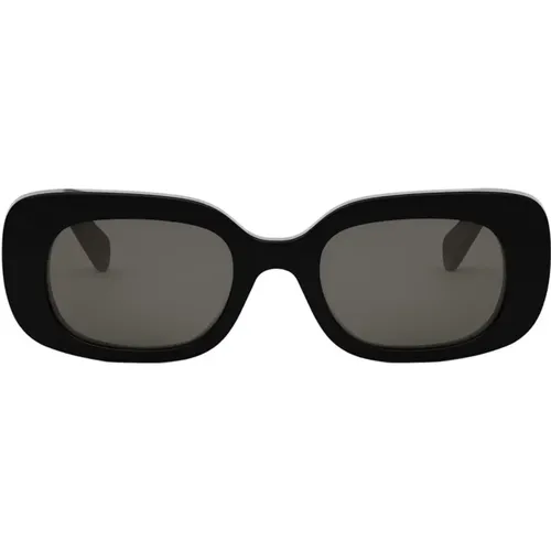 Quadratische Damen-Sonnenbrille aus Acetat in Schwarz , Damen, Größe: 51 MM - Celine - Modalova