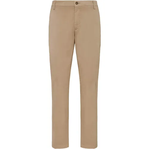 Stretch-Gabardine-Baumwollhose , Herren, Größe: W32 - Boggi Milano - Modalova