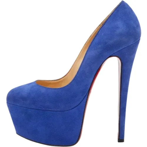 Pre-owned Pumps, female, , Size: 6 US Pre-owned Suede heels - Christian Louboutin Pre-owned - Modalova