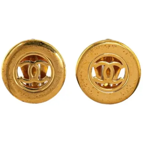 Pre-owned Jewellery, female, , Size: ONE SIZE Pre-owned Metal earrings - Chanel Vintage - Modalova