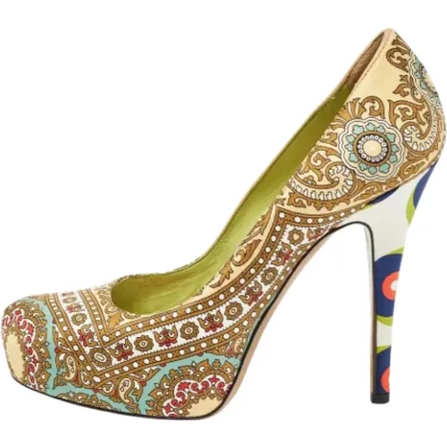 Pre-owned Fabric heels , female, Sizes: 3 1/2 UK - Dolce & Gabbana Pre-owned - Modalova