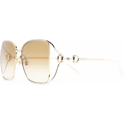Gg1020S 004 Sunglasses,Sonnenbrille Gg1020S 002 gold gold grau - Gucci - Modalova