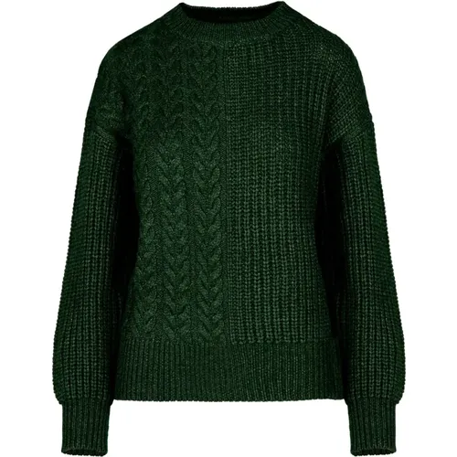 Cable Knit Crew-Neck Sweater , female, Sizes: L, M, S, XS - BomBoogie - Modalova