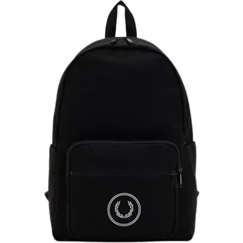 Backpacks, unisex, , Size: ONE SIZE Textured Piquet Backpack - Fred Perry - Modalova