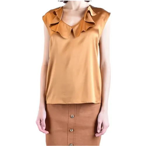 Sleeveless Tops, female, , Size: 2XS Stylish Sleeveless Top - pinko - Modalova