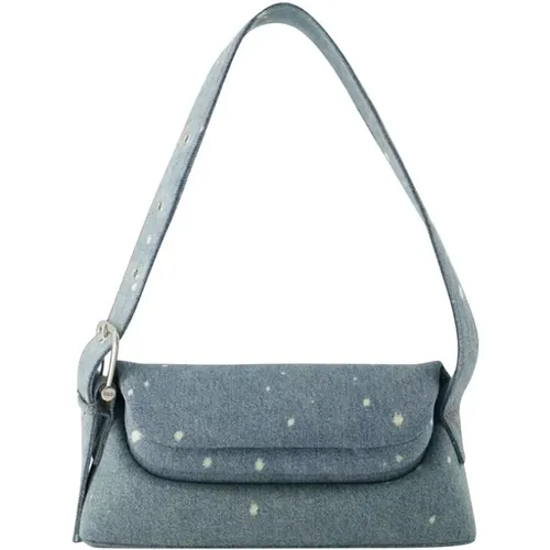 Shoulder Bags, female, , Size: ONE SIZE Denim Shoulder Bag with Top Handle - Osoi - Modalova