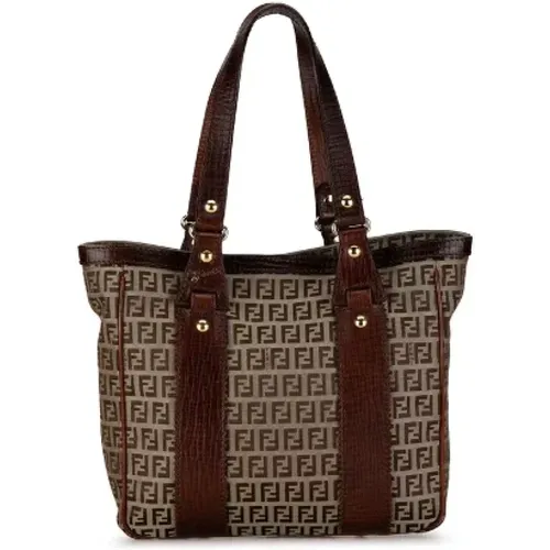 Pre-owned Tote Bags, female, , Size: ONE SIZE Pre-owned Canvas fendi-bags - Fendi Vintage - Modalova