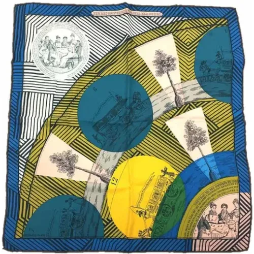 Pre-owned Scarves, female, , Size: ONE SIZE Pre-owned Silk scarves - Hermès Vintage - Modalova