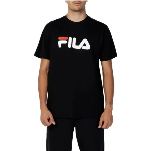 Herren Schwarzes Print T-Shirt Fila - Fila - Modalova