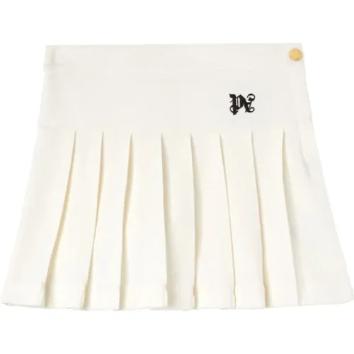 Monogram Pleated Skirt , female, Sizes: S, XS - Palm Angels - Modalova