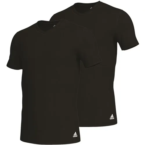 V-Ausschnitt T-Shirt mit kurzen Ärmeln 2er Pack - Adidas - Modalova