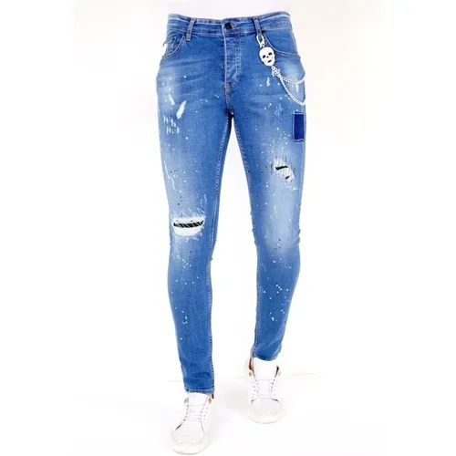 Jeans mit Spritzern für Herren - 1031 , Herren, Größe: W29 - Local Fanatic - Modalova