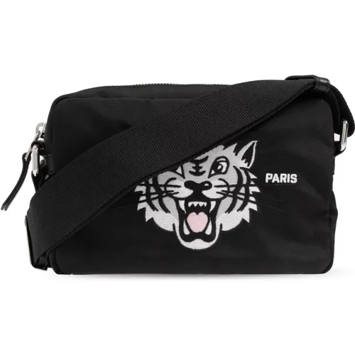 Shoulder Bags, male, , Size: ONE SIZE Shoulder bag with tiger motif - Kenzo - Modalova