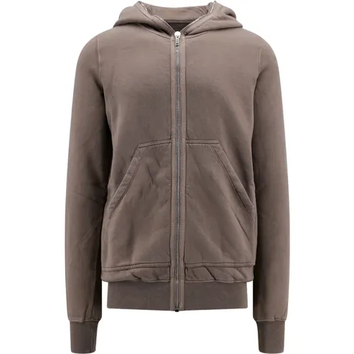 Cotton Hooded Sweatshirt , male, Sizes: L, S - Rick Owens - Modalova