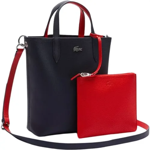 Doppelseitige Tote-Tasche mit abnehmbarer Tasche - Lacoste - Modalova