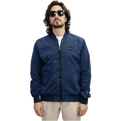 Stylish Bomber Jacket with Zipper Closure , male, Sizes: M - RefrigiWear - Modalova