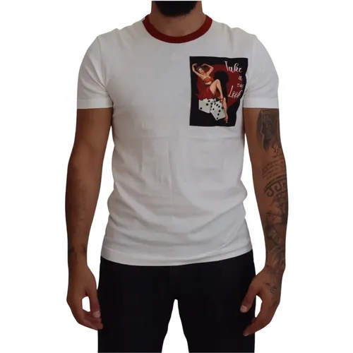 T-Shirts , Herren, Größe: 2XS - Dolce & Gabbana - Modalova