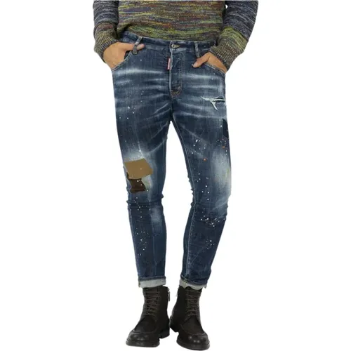 Skater Patch Cowboy Slim-fit Jeans - Dsquared2 - Modalova