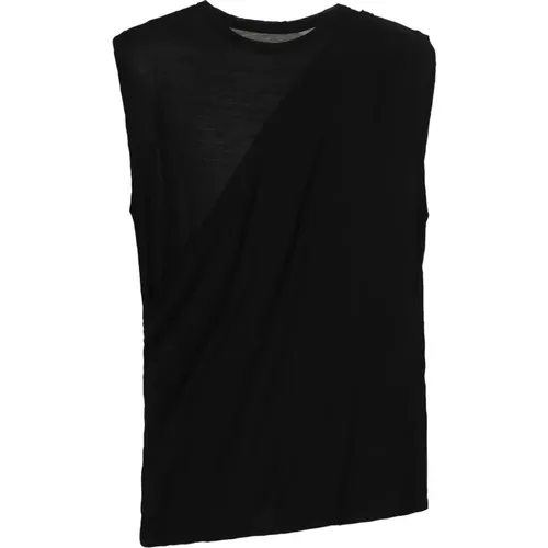 T-Shirt-Drapierung , Herren, Größe: M - Balmain - Modalova