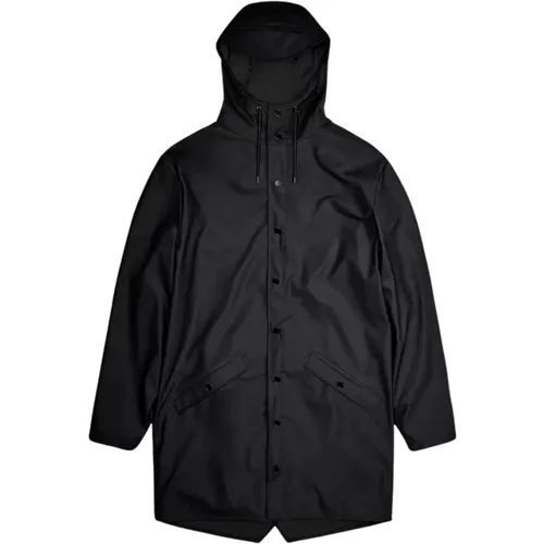 Long Jacket with Functional Details , female, Sizes: S, XL, M - Rains - Modalova
