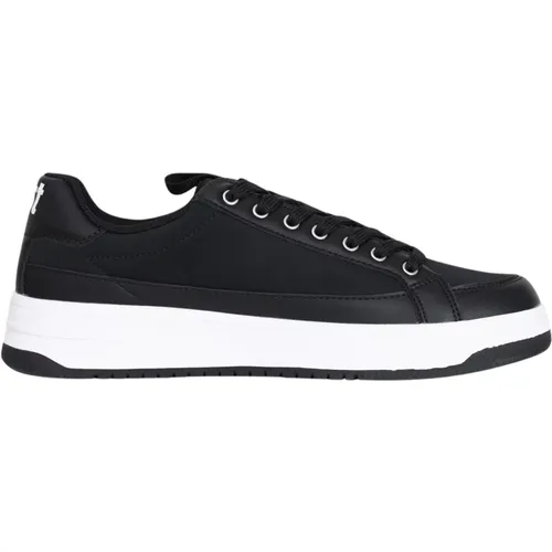 Schwarze Sneakers mit Weißen Details , Herren, Größe: 40 EU - Just Cavalli - Modalova