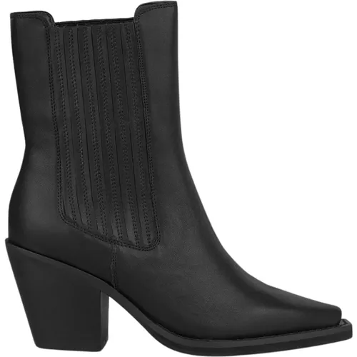 Pointed Toe Leather Ankle Boots , female, Sizes: 3 UK, 4 UK - Alma en Pena - Modalova