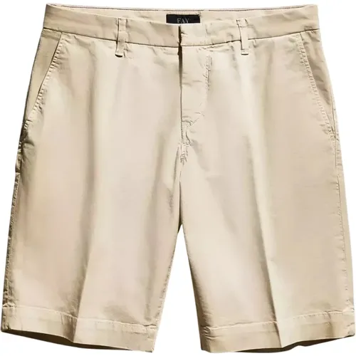 Beige Stretch-Bermuda-Shorts Fay - Fay - Modalova